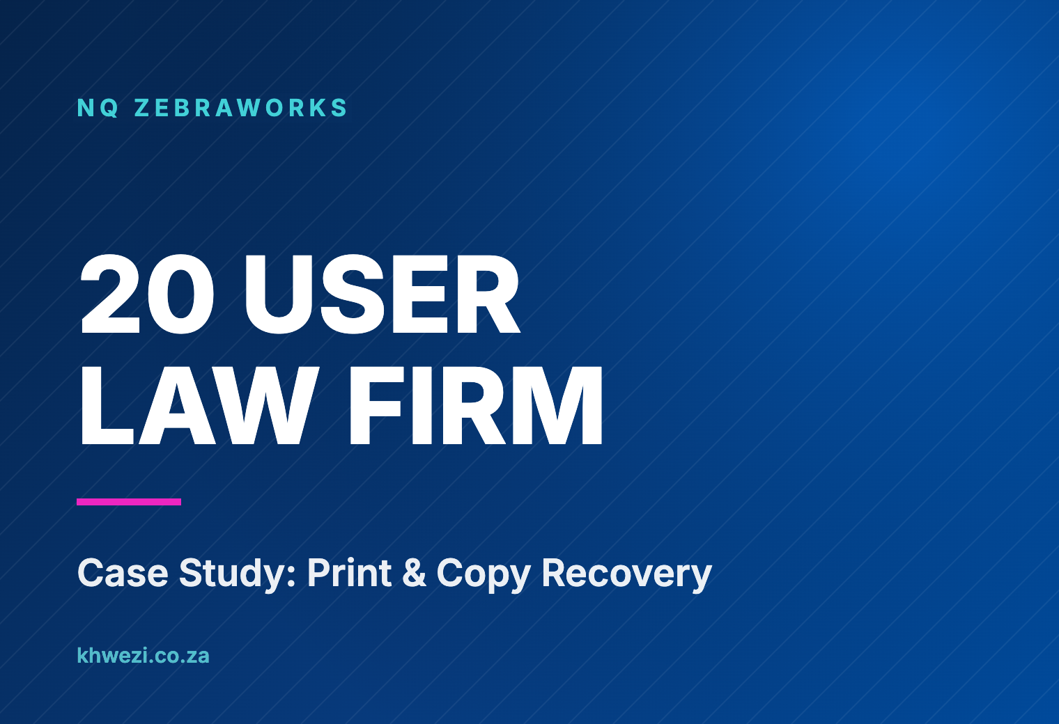 Law firm cost recovery case study results for a 20-user Gauteng practice